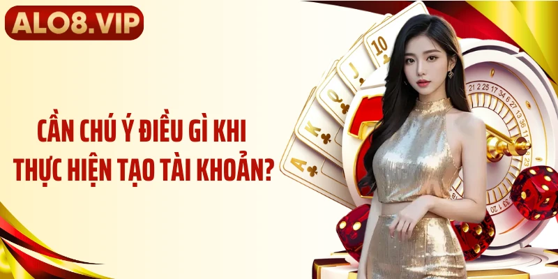 Cần chú ý điều gì khi thực hiện tạo tài khoản?