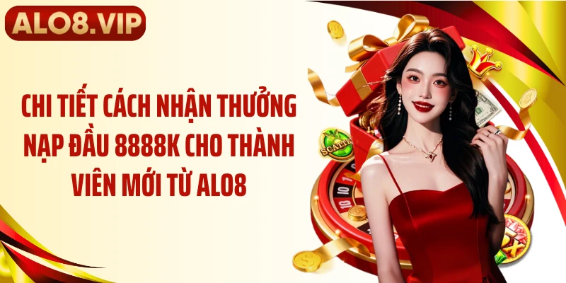 Chi tiết cách nhận thưởng nạp đầu 8888k cho thành viên mới từ ALO8