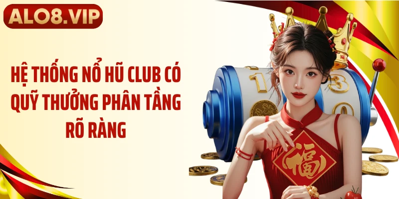Hệ thống nổ hũ club có quỹ thưởng phân tầng rõ ràng